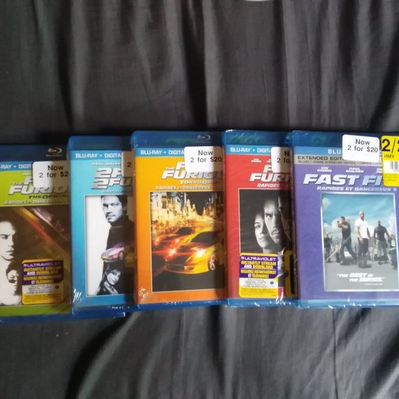 Blu-ray Other - The Fast and the Furious 1-5